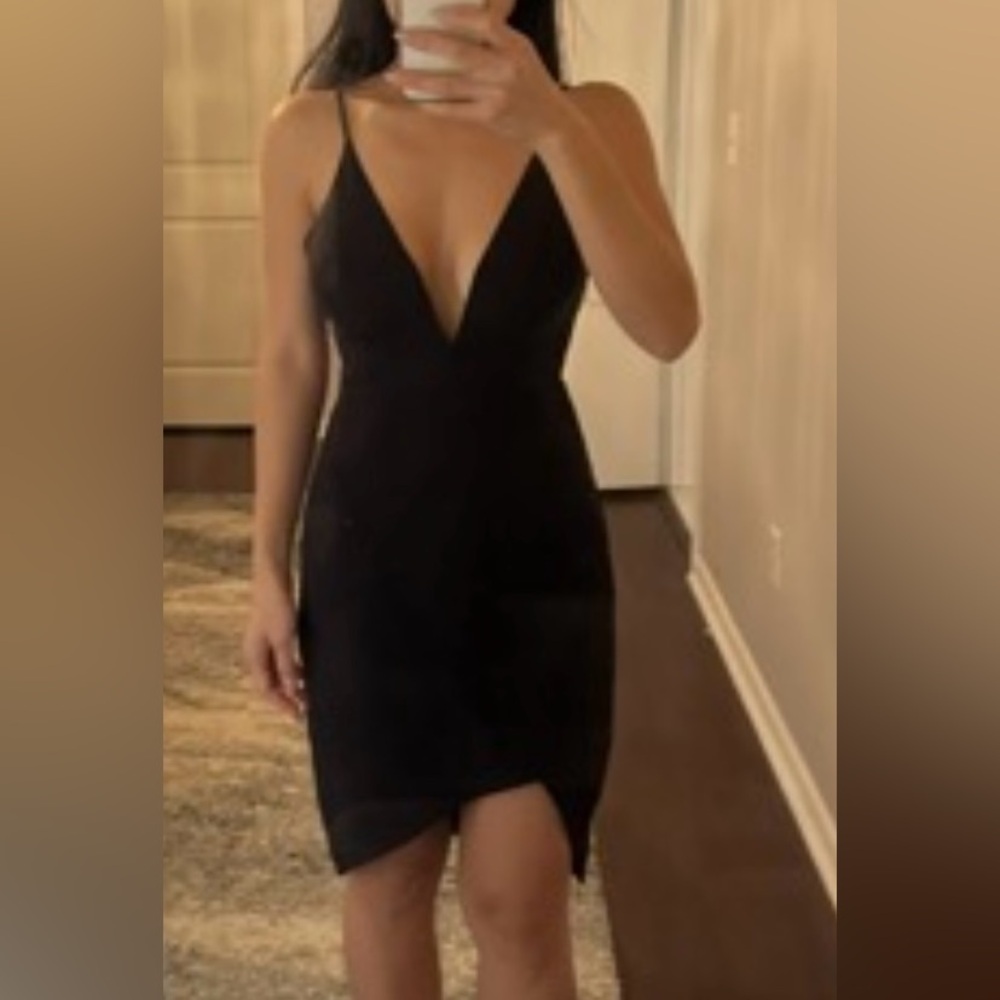 Topshop Elegant Black Garment dress